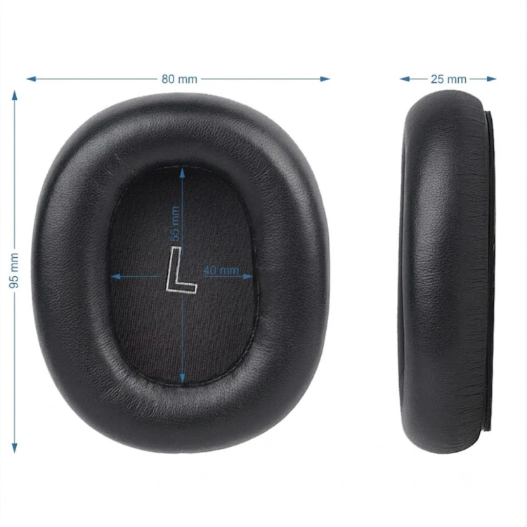 Owalne nauszniki Beoplay H95 ANC, detal pianki Memory Foam