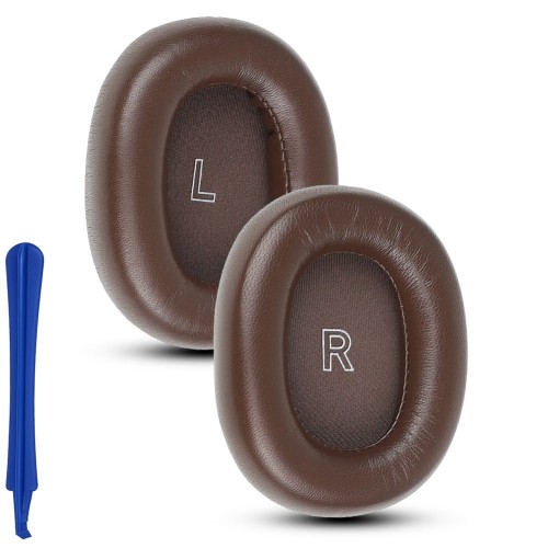 Brązowe nauszniki do Bang & Olufsen Beoplay H95 ANC widok z przodu