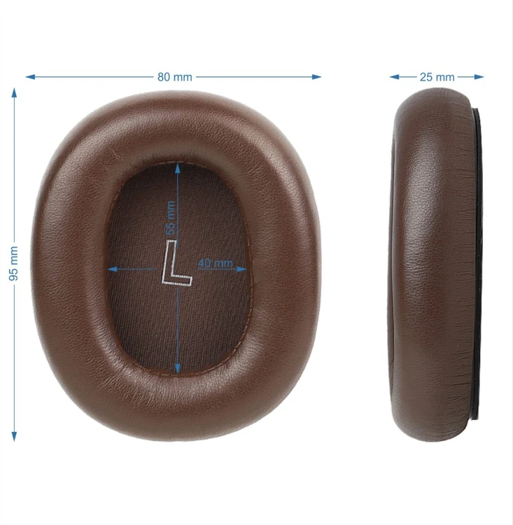 Nauszniki z pianką Memory Foam do Beoplay H95 szczegół wykończenia