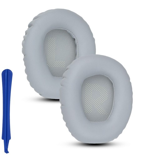 Szare nauszniki gąbki pady do JBL QUANTUM Q100 widok z przodu