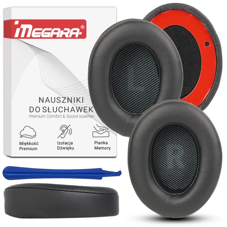 Czarne pady do słuchawek kompatybilne z JBL Everest V700BT