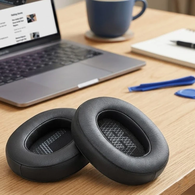 Gąbki do słuchawek JBL ze skóry syntetycznej Premium w kolorze czarnym