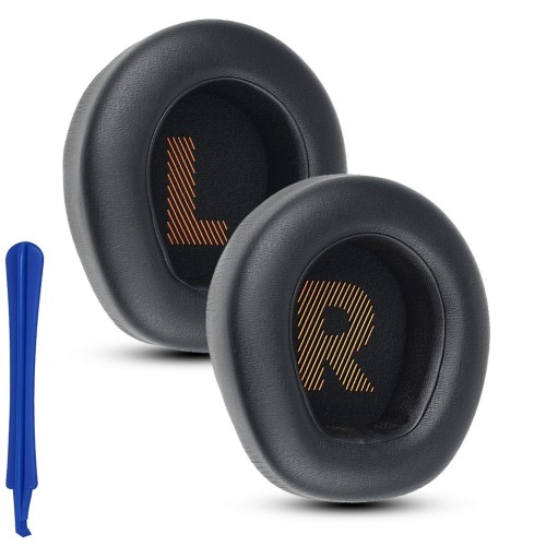 Czarne nauszniki Megara do JBL QUANTUM 200 Q200 Q300 - widok z przodu