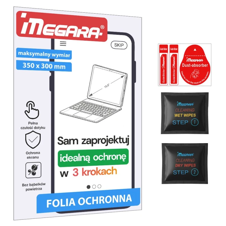 Folia ochronna na wymiar 350x300 mm KREATOR – formatka do samodzielnego projektowania kształtu
