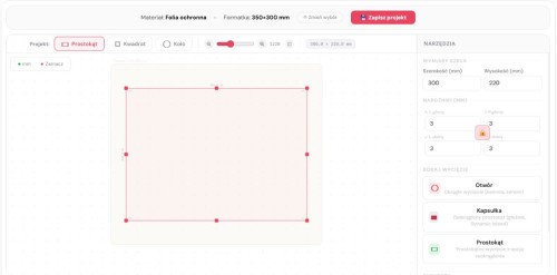 Folia ochronna na wymiar 350x300 mm na ekran laptopa i tabletu graficznego – KREATOR MEGARA