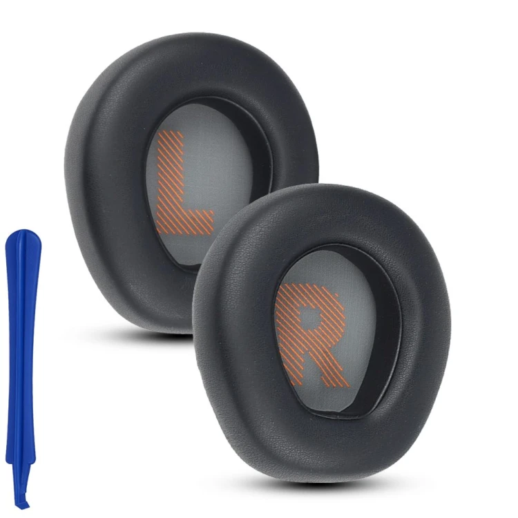 Czarne nauszniki gąbki pady do JBL Quantum One widok z przodu
