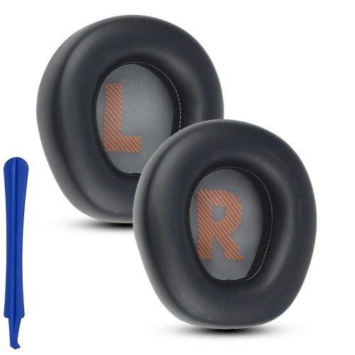 Czarne nauszniki Megara dla JBL Quantum 600 i 800 - widok z przodu