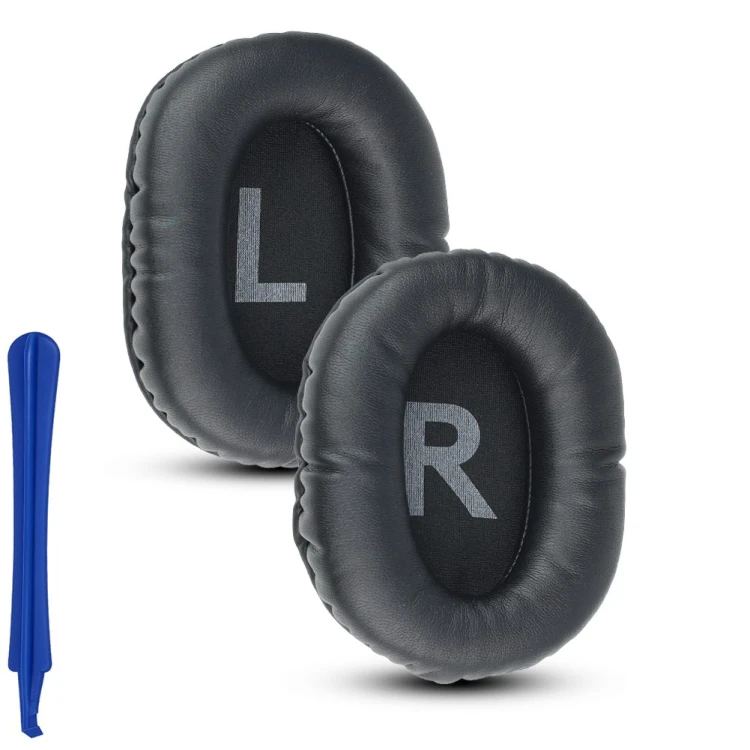 Czarne nauszniki Megara do Logitech G PRO, widok z przodu