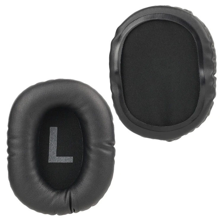 Czarne pady do słuchawek Logitech, montaż na rant
