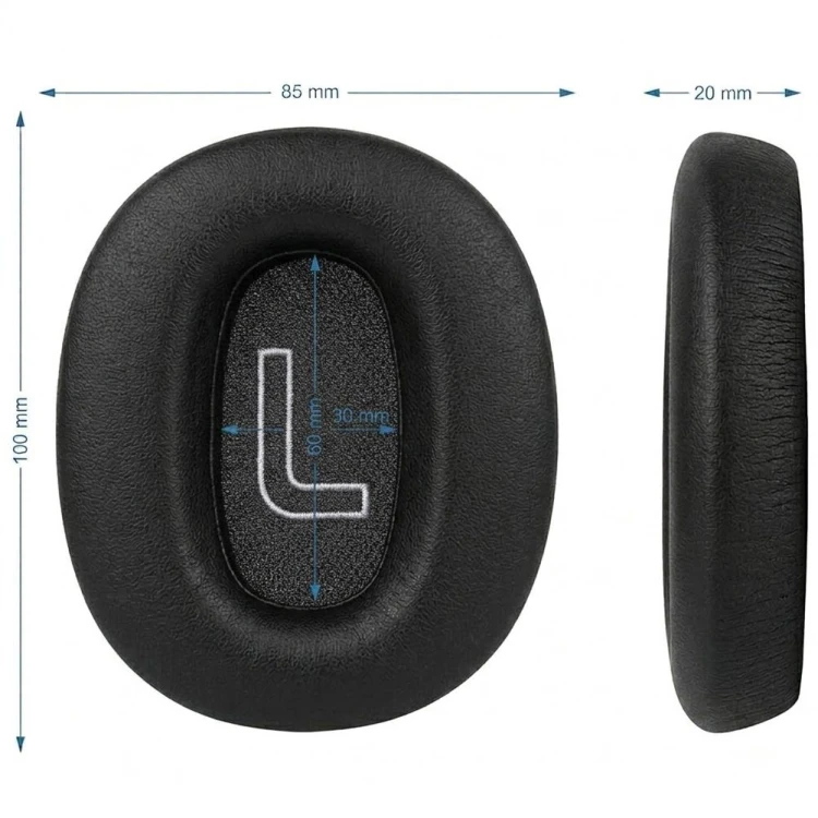 Czarne pady do Edifier z pianką Memory Foam dla lepszej izolacji