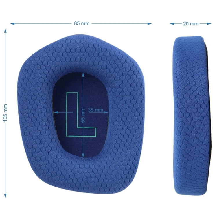 Niebieskie nauszniki Logitech z pianką memory, doskonała izolacja dźwięku