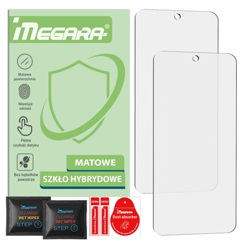 Matowe szkło hybrydowe 7H do Motorola Moto Edge 60 Neo, widok z przodu