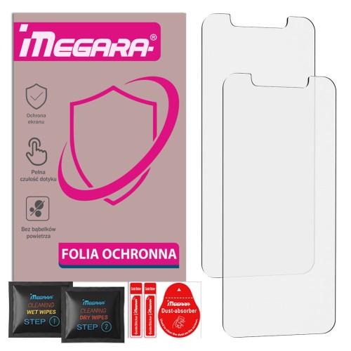 Folia ochronna do iPhone 12/12 Pro - widok z przodu, błyszczące wykończenie