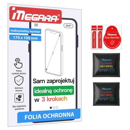 Folia ochronna na wymiar 170x100 mm KREATOR – formatka do samodzielnego projektowania kształtu
