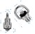 Precyzyjnie wykonany adapter do statywu z gwintem 1/4" na 3/8" i gumową podkładką, zapewniający stabilne połączenie