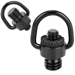 Adapter Gwintowy 1/4" Męski na 3/8" Męski z Uchem D-Ring - Stal Nierdzewna