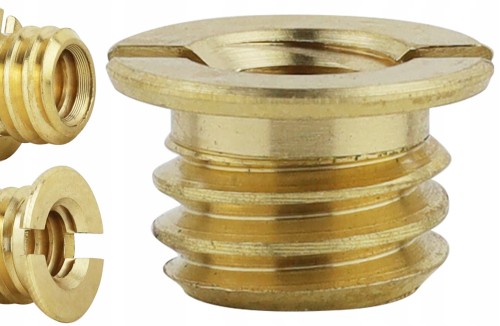 Nakrętka gwintowana redukcja adapter 3/8" na 1/4" miedziana 7,5 mm