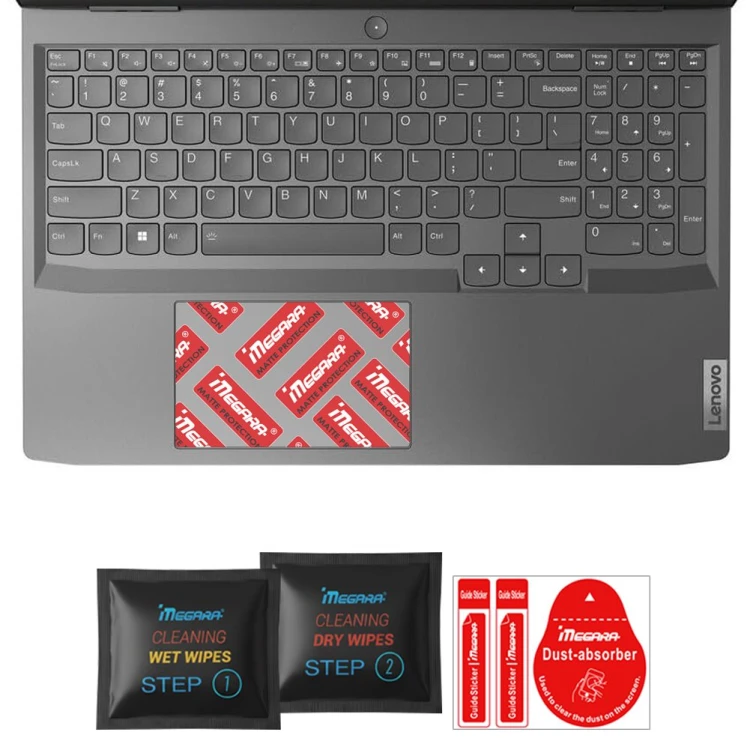 Matowa osłona panelu dotykowego Megara 4H z powłoką oleofobową, dedykowana do laptopa Lenovo LOQ 15IAX9