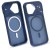 Niebieskie etui do iPhone 17 MagSafe Case - widok z przodu pokrowca ochronnego na smartfon Apple