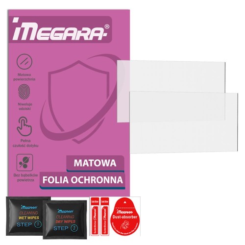 Matowa folia ochronna 4H do MODECOM FreeWAY CX 7.4 - widok z przodu, antyrefleksyjna powłoka redukująca odblaski