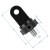 Aluminiowy adapter do statywu z gwintem 1/4" - precyzyjne wykonanie w kolorze czarnym, detal mocowania kamery GoPro