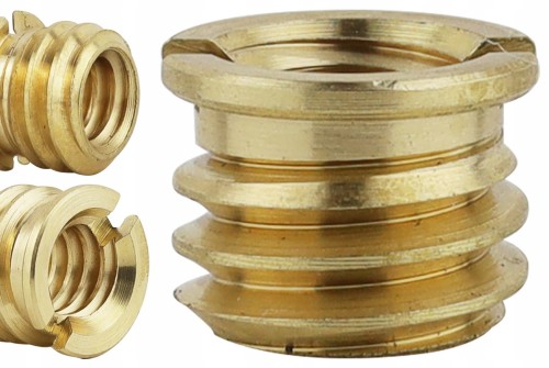 Nakrętka gwintowana redukcja adapter 3/8" na 1/4" miedziana 7,5 mm