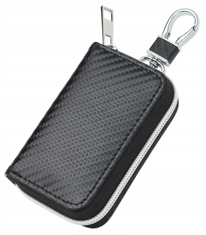 Megara etui na kluczyk Keyless blokada sygnału RFID, widok z przodu, ochrona antykradzieżowa
