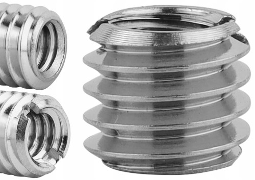 Nakrętka gwintowana redukcja adapter 3/8" na 1/4" miedziana 8 mm