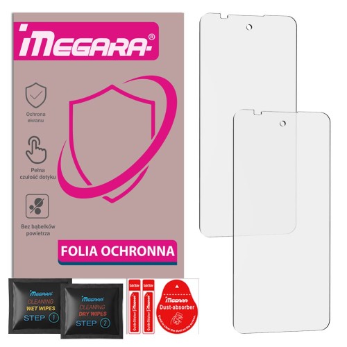 Folia ochronna na ekran Ulefone Armor X31 / X31 Pro - 2 sztuki Megara, widok z przodu, idealnie dopasowana ochrona wyświetlacza