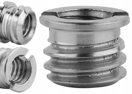 Nakrętka gwintowana redukcja adapter 3/8" na 1/4" miedziana 7 mm