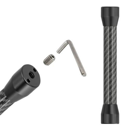 Przedłużka statywowa z włókna węglowego 135 mm (gwint żeński 1/4" do 1/4" żeński). Carbonowy moduł do rozbudowy statywów, gimbali i uchwytów.