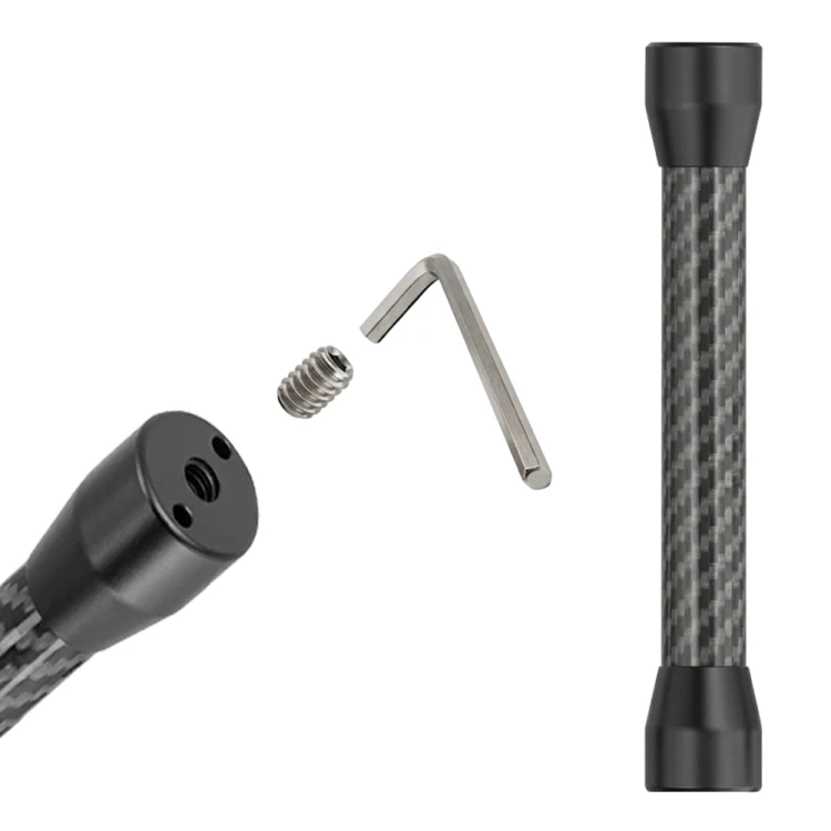 Przedłużka statywowa z włókna węglowego 135 mm (gwint żeński 1/4" do 1/4" żeński). Carbonowy moduł do rozbudowy statywów, gimbali i uchwytów.