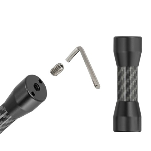 Lekki adapter przedłużający 71 mm z włókna węglowego do statywów i mocowań fotograficznych z gwintem 1/4". Zapewnia wysoką sztywność, trwałość oraz stabilność podczas sesji w terenie.