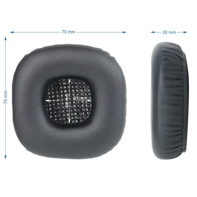Szczegółowe ujęcie mocowania na rant, prezentujące miękkość i elastyczność pianki Memory Foam w padach słuchawkowych