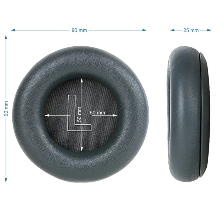 Szczegół mocowania na zatrzask skórzanych padów do słuchawek B&O Beoplay HX, zapewniający stabilne dopasowanie