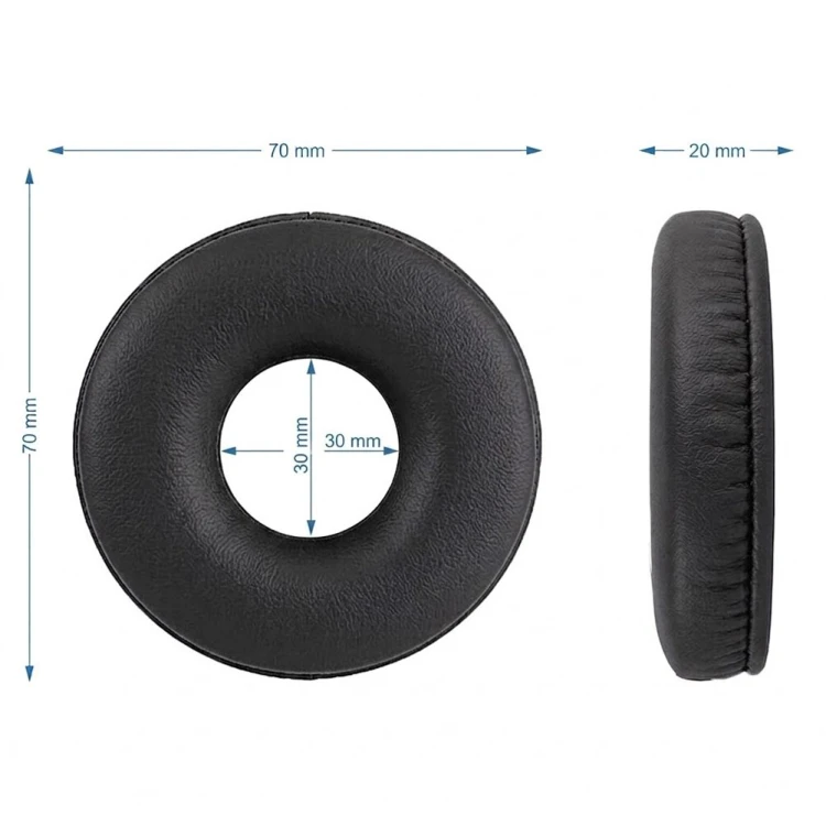 Szczegół mocowania nauszników do Sony WH-CH520, z elastyczną pianką Memory Foam dla idealnego dopasowania