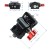 Metalowy adapter montażowy 1/4" na 3/8" do monitora, zbliżenie na precyzyjne gwintowanie