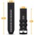 Czarny pasek QuickFit do smartwatcha Garmin Fenix Epix Forerunner Instinct, detal mocowania 22 mm, łatwa wymiana