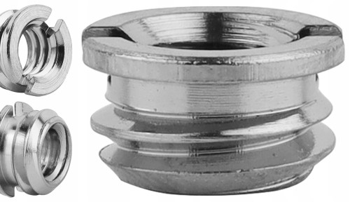 Nakrętka gwintowana redukcja adapter 3/8" na 1/4" miedziana 5,5 mm