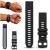 Czarny pasek do zegarka Garmin QuickFit 20 mm, widok z przodu, idealny do smartwatchy sportowych