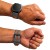 Opaska sportowa Megara do smartwatcha Garmin, silikon premium, czarna tradycyjna klamra szpilkowa