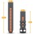 Szary pasek QuickFit 20mm z pomarańczowym akcentem, detal mocowania QuickFit do szybkiej wymiany