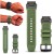 Zielony pasek do zegarka Garmin QuickFit 22 mm Megara, widok z przodu, idealny do smartwatchy sportowych