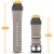 Szary pasek QuickFit do smartwatcha Garmin Fenix, precyzyjne przeszycia i czarna klamra, detal zapięcia
