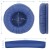 Detal niebieskich padów do JBL TUNE 450 z pianką Memory Foam, zapewniającą komfort i izolację