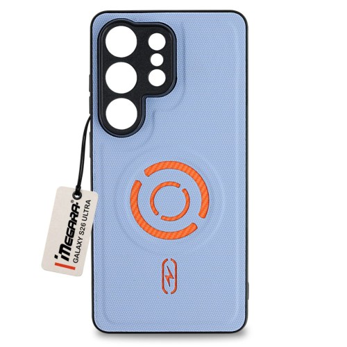 Niebieskie etui do Samsung Galaxy S26 Ultra MagSafe - widok z przodu ukazujący precyzyjne dopasowanie i design
