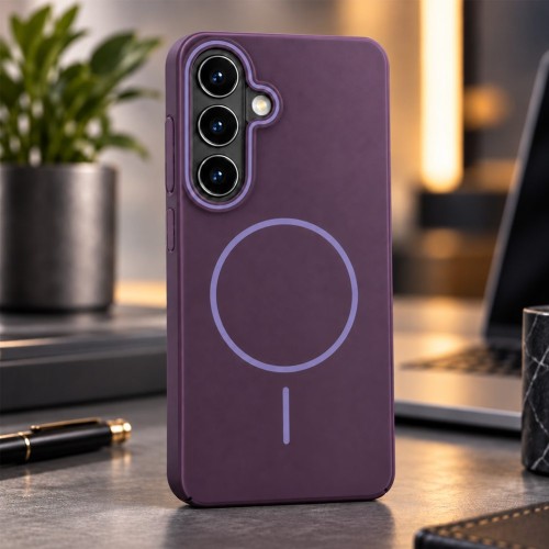 Plecki ochronne do Galaxy S26 Plus w kolorze fioletowym, z matowym wykończeniem soft-touch z poliwęglanu i TPU