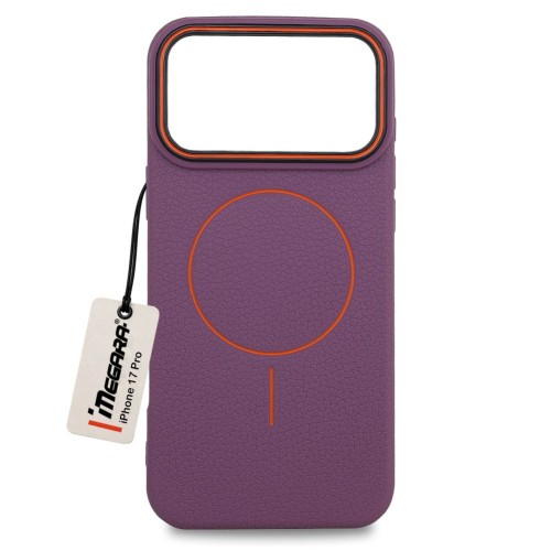 Fioletowe etui do Apple iPhone 17 Pro MagSafe Case, widok z przodu, doskonale dopasowane, podkreślające design telefonu