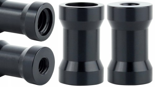 Adapter tuleja redukcja 1/4" na 3/8" statywowa aluminiowa czarna 25 mm