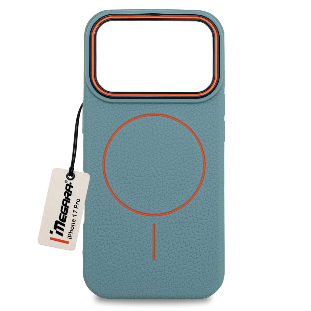 Zielone etui do Apple iPhone 17 Pro MagSafe Case, widok z przodu podkreślający elegancki design i idealne dopasowanie